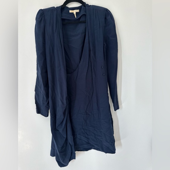 Maje Navy Long Sleeve Dress - Picture 1 of 3